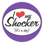 It's a Dog! I Love My Shocker stickers