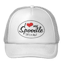 It's a Dog! I Love My Spoodle Trucker Hats