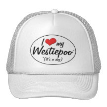 It's a Dog! I Love My Westiepoo Hat