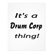 It's a drum corp thing! custom invitations