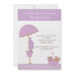{it's a girl!} baby shower invitation [lavender]