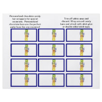 It's A Girl Candybar Wrappers (Primary)