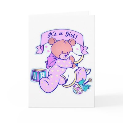 It's a Girl Cards by Suzettas