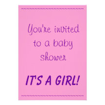 It's a girl! custom announcement