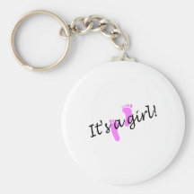 Its A Girl Keychains