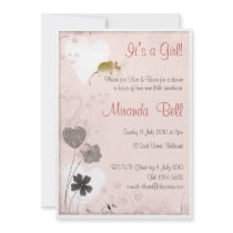 It's a Girl - New Little Sweetheart - Baby Shower  Custom Invite