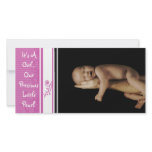 It's A Girl... Our Precious Little Pearl Custom Photo Card