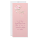 It's A Girl Pink Argyle Rack Card