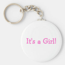 Its A Girl (Pink) Keychains