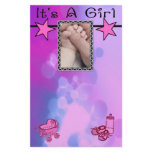 It's A Girl Pink Stars Set stationery
