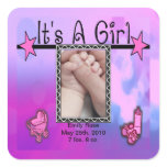 It's A Girl Pink Stars Set stickers
