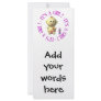 It's a girl! custom rack card