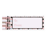 It's a Girl! Skinny Gift Tag business cards