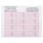 It's A Girl Striped Candybar Wrapper flyers