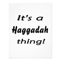 It's a haggadah thing! personalised announcements