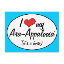 It's a Horse! I Love My Ara-Appaloosa Post Card