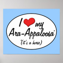 It's a Horse! I Love My Ara-Appaloosa Posters
