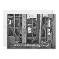 It's a Housewarming Party! destroyed house invites
