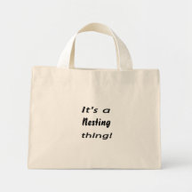 It's a nesting thing! bags