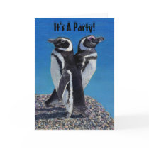 It's A Party! Penguin Invitation