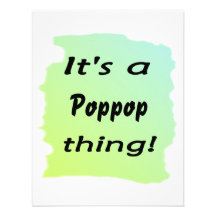 It's a poppop thing! personalized invitation