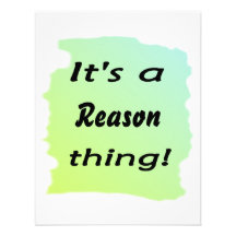 It's a reason thing! personalized announcement