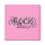 It's a Rock Stars' World - Customized Magnets
