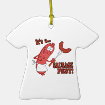 Its a Sausage Fest Funny Sausage Cooking Cartoon Christmas Tree Ornaments