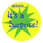 It's a Surprise! Round Sticker