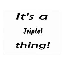 It's a triplet thing! postcards