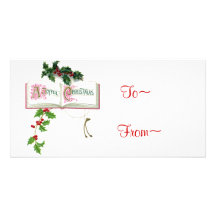 Its A Vintage Merry Christmas! Personalized Photo Card