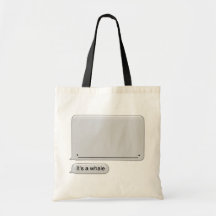 It's a Whale tote bag