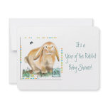 It's a Year of the Rabbit Baby Shower! invitations
