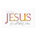 It's All About Him Business Cards business cards