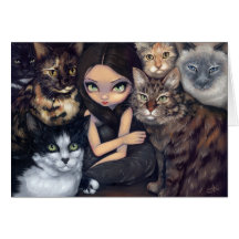"It's All About the Cats" Greeting Card