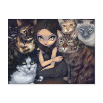 "It's All About the Cats" Postcard