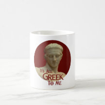 It's All Greek to Me Coffee Mugs