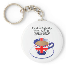 It's All So Frightfully British Key Chain