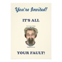 It's All Your Fault Personalised Invite