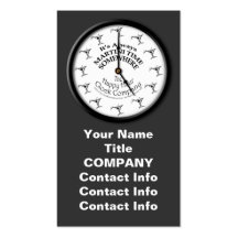 IT'S ALWAYS MARTINI TIME SOMEWHERE BUSINESS CARD