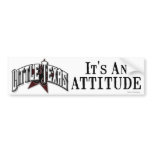 "It's An Attitude" Bumper Sticker bumper stickers