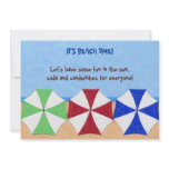 IT'S BEACH TIME party invitation