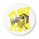 It's beer o'clock magnets
