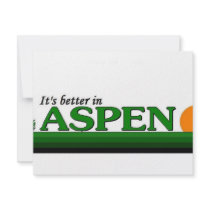 Its Better in Aspen, Colorado Custom Invitations
