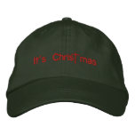 It's Christ mas embroidered hats