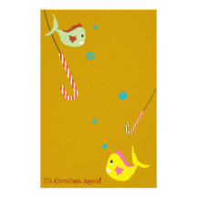 It's Christmas Again Stationery Gift - Fish