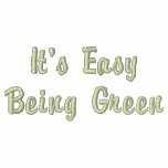 It's Easy Being Green embroidered shirts
