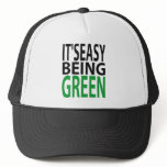 IT'S EASY BEING GREEN hats