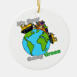 It's Easy Going Green Clean the Planet Christmas Tree Ornament