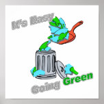 It's Easy Going Green Trashed Planet posters